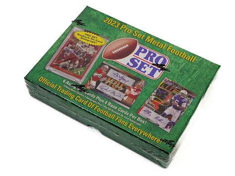 pro set metal football boxes